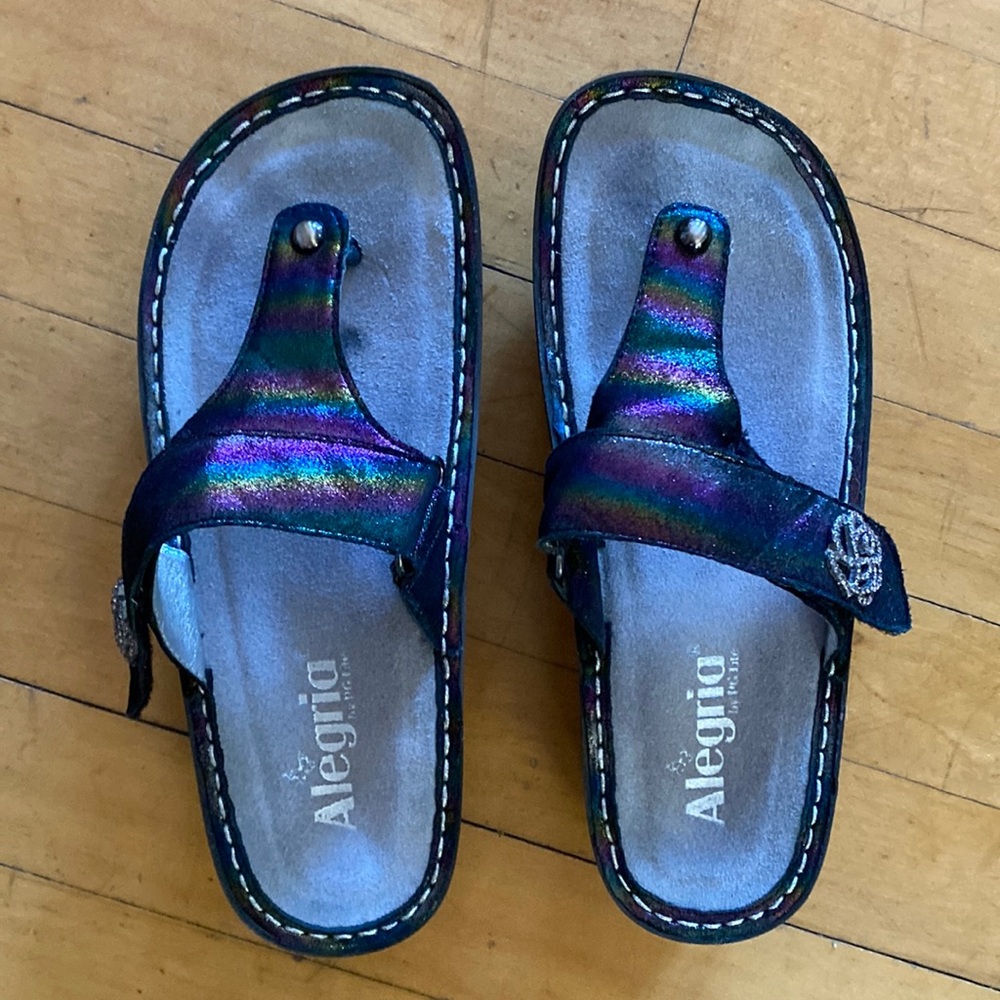 Algeria Carina Blue Rainbow Sandal